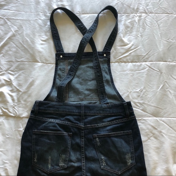 28 Free People Denim Overalls - Picture 3 of 8